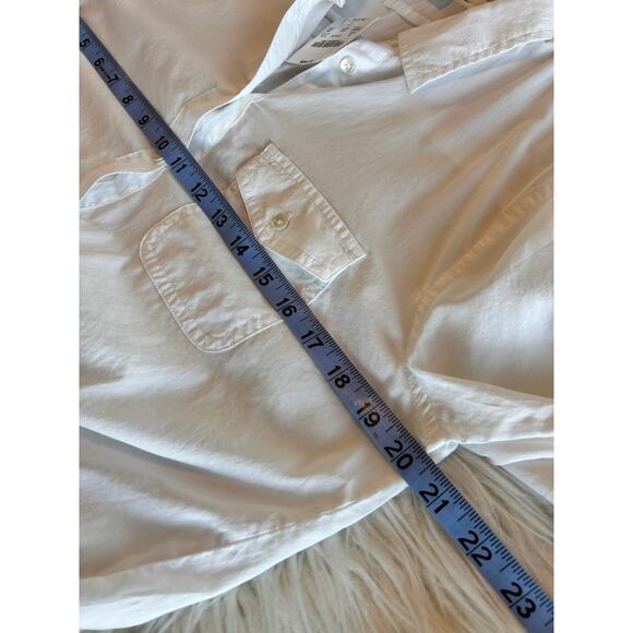 NWT J. Crew Women's‎ Front Knot Button-Up Blouse Top Minimalist White Size Small - Picture 9 of 10
